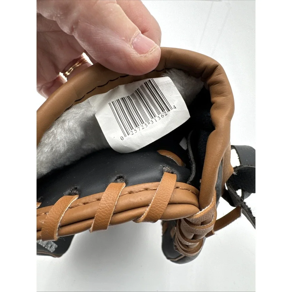 Baseball Glove Right Hand Throw Youth ‎ Franklin 9.5 Inch Black and Brown